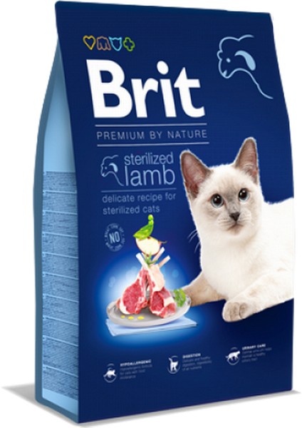 Nrtmsa Brit Premium By Nature 8 Kg KisirlaŞtirilmiŞ Kediler İÇin, Kuzu Etli Kuru Mama fiyatları