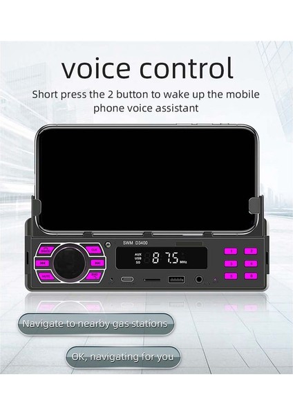 Braket Araba Bluetooth Oyuncusu Çok Işlevli Araba U Disk Eklenti Kartı Hd Kayıpsız Müzik Araba Mp3 Bulabilir ve Bulabilir (Yurt Dışından) fırsatları