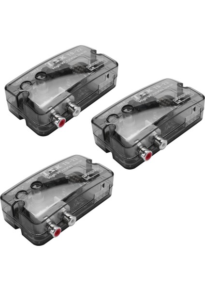 3x Araç Ses Yüksek Ila Düşük Çizgi Çıkış Dönüştürücü (Yurt Dışından)