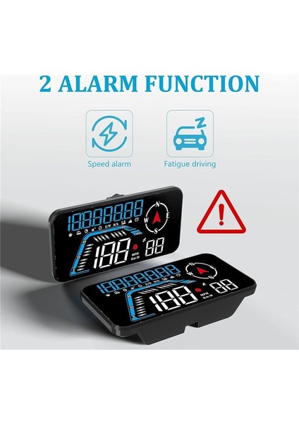 G12 Hud Başlık Ekranı Gps Araç Ekranı Hızlı Alarm Sürüş Hızı Evrensel Siyah (Yurt Dışından) modelleri