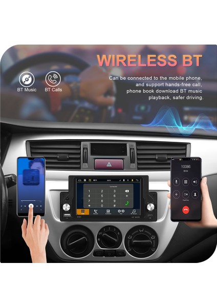 5 9inch Araba Radyosu 1din Carplay Android Otomatik Multimedya Oyuncu Evrensel Araba Radyo Bluetooth Fm USB Swc Eq Mırror Lınk (Yurt Dışından) modelleri