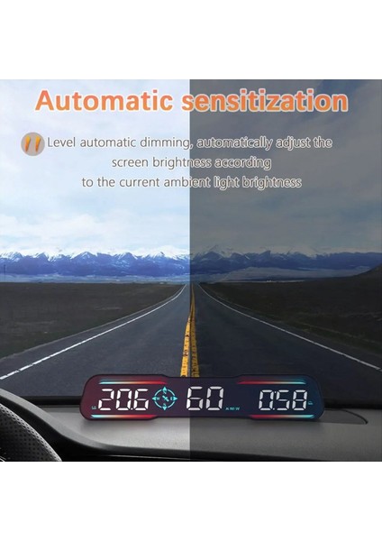 G19 Hud Kafa Yükselik Görünümü Araç Gösterisi Mph Aşırı Hızlı Alarm Sürüş Açısı Pusula Sürüş Alarmı (Yurt Dışından) modelleri