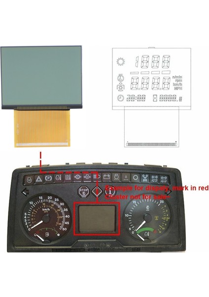 Traktörler Gösterge Kümesi Onarımı LCD Ekran John Deere Massey Ferguson (Yurt Dışından) modelleri