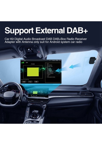 Araba Dab+ Box Dijital Sinyal Alıcı Dab+ Alıcı Anten Anten USB Arabirim Taşınabilir Android Araba Radyo Stereo (Yurt Dışından) modelleri