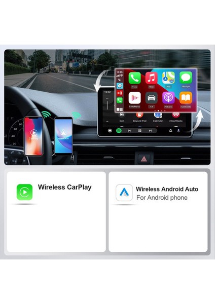 2 Aradan 1 Carplay Kablosuz Carplay &amp Android Otomatik Adaptör Type-C/usb Aı Box Wifi Bluetooth Carplay (Yurt Dışından) fırsatları