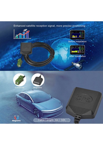 Öncü Avıc 5100 5200 5201 7200 W4500 W6400 W8400 W8500 W8600NEX Için Aktif Gps Navigasyon Anten Avıc Konektörü (Yurt Dışından) modelleri