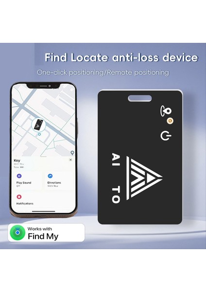 Aiyato Ince Cüzdan Kart Tracker Magnicy Şarj Gps Akıllı Etiketi Apple Için App Ios Keys Bavul Çantası Bulucu Bulun (Yurt Dışından) indirimleri