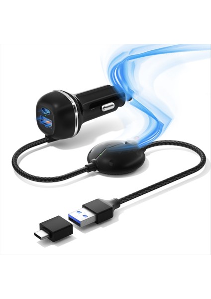 3&#39 Ü 1 Arada Kablosuz Carplay &amp Android Auto Mini Adaptör Araç Şarj Cihazı Wifi Bt Bağlantı Fişi ve Oynat Evrensel Kutusu (Yurt Dışından)