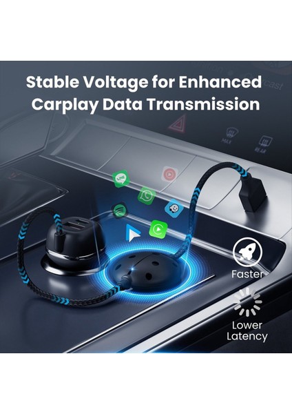 3&#39 Ü 1 Arada Kablosuz Carplay &amp Android Auto Mini Adaptör Araç Şarj Cihazı Wifi Bt Bağlantı Fişi ve Oynat Evrensel Kutusu (Yurt Dışından) indirimleri