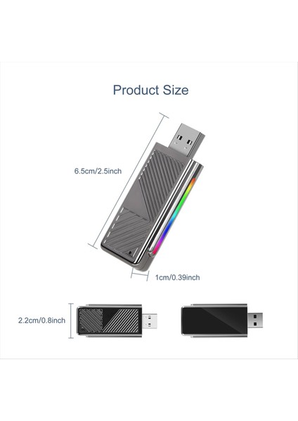 2&#39 De 1 Kablosuz Carplay Adaptörü Android Otomatik Kutusu Kablolu Kablosuz Dongle Aı Kutusuna Dönüştürün Wifi Fiş ve Oynat Bluetooth (Yurt Dışından)