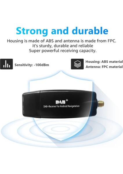 Dab USB Android Araba Radyosu Plus Anten Amplifikatör Alıcı Otomatik Tuner Kutu Adaptör Sinyali Booster Dongle Modülü Stereo Için (Yurt Dışından) fırsatları