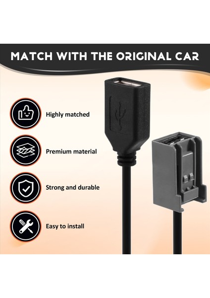 Honda Civic Jazz Cr-V Accord Stereo Mp3 Arayüzü Araç Aksesuarları Için Araba Aux USB Kablo Adaptörü Kadın Bağlantı Portu Uzatma Teli (Yurt Dışından) indirimleri