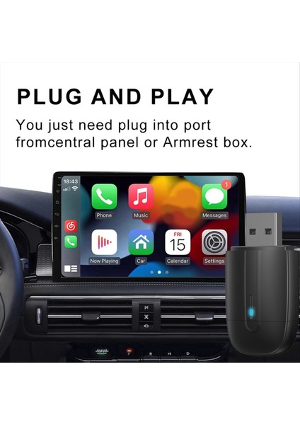 2 Arada Çift Arayüz Kablosuz Carplay/android Otomatik Kablosuz Carplay Adaptörü Akıllı Mini Kutu Fast Hızlı Bağlantı Evrensel (Yurt Dışından) fiyatları