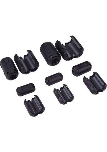 40 Adet Klipsli Ferrit Halka Çekirdek Rfı Emı Gürültü Bastırıcı Kablo Klipsi 3MM/5MM/7MM/9MM/13MM Çaplı Kablo Siyah (Yurt Dışından) indirimleri