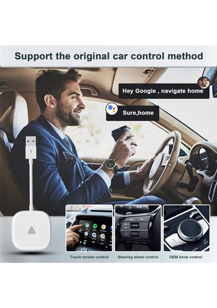 Kablosuz Android Otomatik Adaptör Kablosuz Android Auto Dongle Android Otomatik Kablosuz Adaptör Tak ve Oynatma (Yurt Dışından) fiyatları