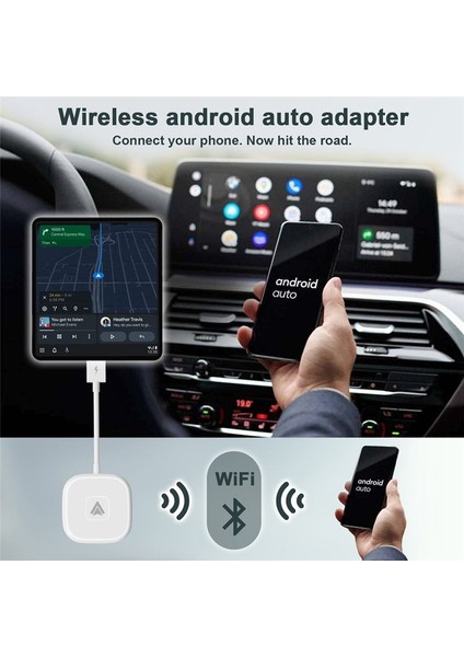 Kablosuz Android Otomatik Adaptör Kablosuz Android Auto Dongle Android Otomatik Kablosuz Adaptör Tak ve Oynatma (Yurt Dışından) modelleri