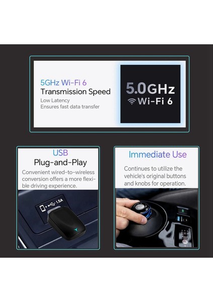 Araba Kablosuz Carplay &amp Android Otomatik Kutu 2in1 Kablosuz Dongle Fiş ve Oynat Mini Aı Kutusu Android Otomatik Car Carplay Adaptör (Yurt Dışından) fiyatları