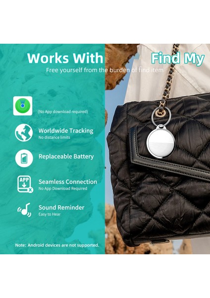 Apple Için Mini Izleme Cihazı Benim Anahtar Akıllı Etiketi Bulma Çocuk Bulucu Evcil Hayvan Gps Kayıp Izleyici Akıllı Bluetooth Izleyici Beyaz (Yurt Dışından) fiyatları