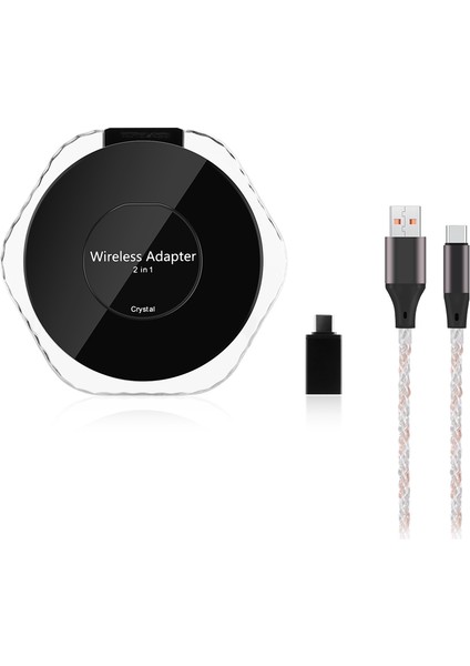 2&#39 Den 1 Kablosuz Carplay Dongle Kablosuz Kablosuz Android Otomatik Kutu Araba Radyosu Yerleşik Kablolu Carplay Android Otomatik (Yurt Dışından)