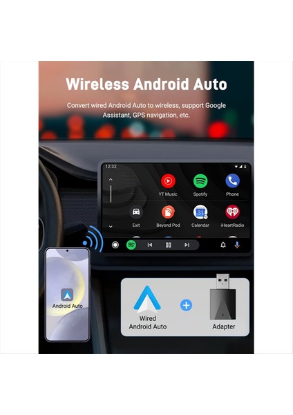 Kablosuz Carplay ve Android Otomatik Adaptörü Ota Güncellemeleri Tak ve Oynat Mini Kutu Bluetooth/wifi Bağlantısı (Yurt Dışından) fiyatları