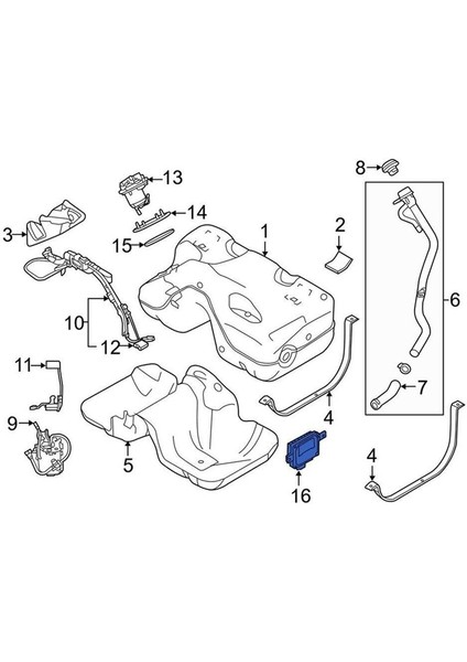 Land Rover Range Rover 2007 - 2013 Için WQM500020 Araba Yakıt Pompası Bilgisayar Kontrol Modül Birimi (Yurt Dışından) fırsatları