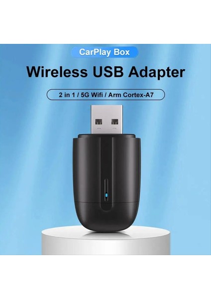 Wifi6 Çift Arabirim Kablosuz Carplay Adaptörü 2in1 Carplay+Android Otomatik Usb-A ve Usb-C Kablosuz-Kablosuz (Yurt Dışından) fiyatları