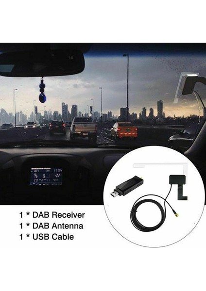 Araba Anteninde Radyo Alıcısı Dijital Dab+ Adaptör Aux Tuner Kutusu Ses USB Anten Anten Anten Kod Çözme Radyoları (Yurt Dışından) fiyatları