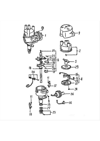 Suzuki Için Araba Ateşleme Distribütörü 33100-77500 33100-M70F20 (Yurt Dışından) indirimleri