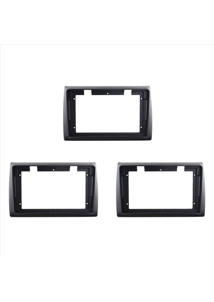 Fiat Stilo Için 3x 2din Araç Radyo Fasyası 01-10 DVD Stereo Çerçeve Plakası Adaptörü Montaj Dash Montaj Çerçeve Trim Kiti (Yurt Dışından)