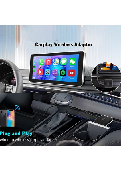 Araba Aı Kutusu 2 Arada Kablosuz Carplay Android Otomatik Adaptörü Akıllı Araba Aı Kutu Kablosuz Kablosuz Carplay&#39 A Kablolu Carplay (Yurt Dışından)