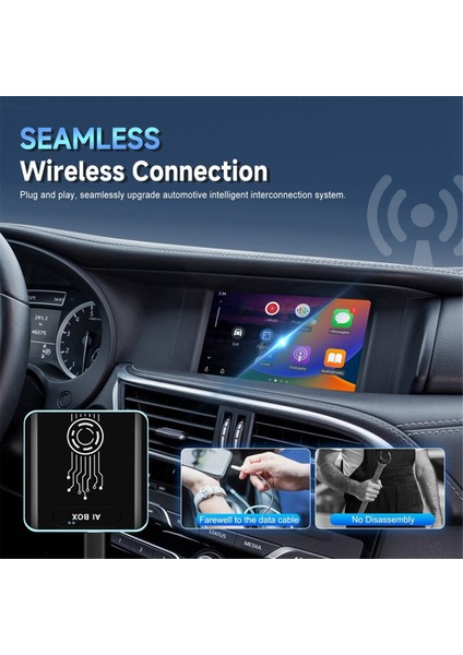 Carplay Aı Kutusu Kablosuz Carplay Adaptörü Android Otomatik Otomobil Akıllı Tv Kutusu Kablosuz Carplay Harici Modül (Yurt Dışından) fırsatları