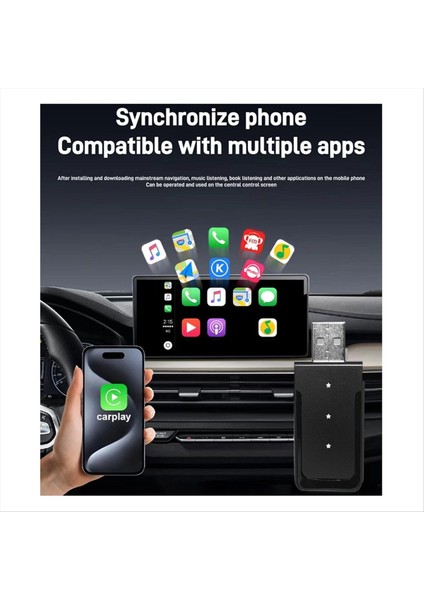 Araba USB Aı Kutusu 2-1 Arada Kablosuz Carplay Android Otomatik Adaptörü Araba Akıllı Aı Kutu Kablosuz Kablosuz Carplay Kablolu Carplay (Yurt Dışından)