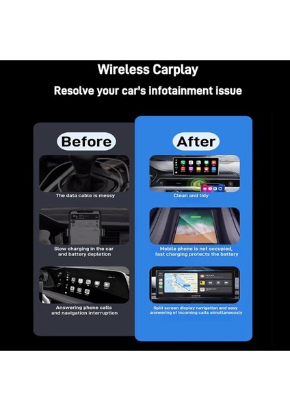 Araba USB Aı Kutusu 2-1 Arada Kablosuz Carplay Android Otomatik Adaptörü Araba Akıllı Aı Kutu Kablosuz Kablosuz Carplay Kablolu Carplay (Yurt Dışından) indirimleri