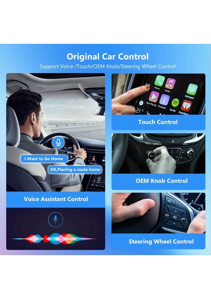 Destek Wifi6 Yeni Adaptör Carplay Android Otomatik Kutu Dongle Kablosuz Için Kablosuz Çoğu Araba Usb-A Fiş ve Oynatma (Yurt Dışından)