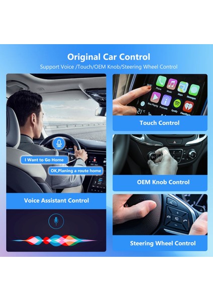 2&#39 Si Yükseltilmiş Carplay Dongle Kablosuz Carplay Android Otomatik Adaptör Araba Radyo Fişine ve Carplay Için USB Oynatın (Yurt Dışından) indirimleri