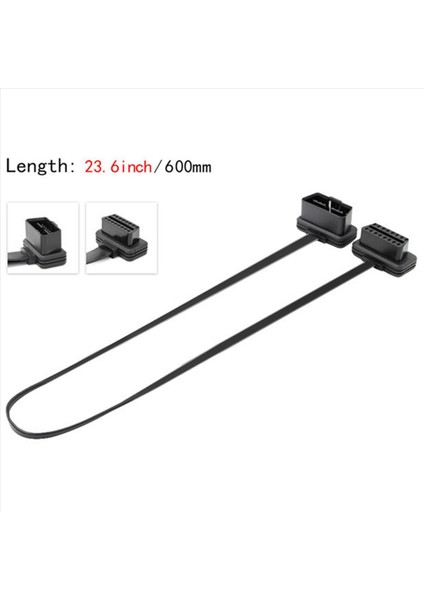 2x Araba Dirseği Obd2 16 Pin Erkek Ila Dişi Düz Teşhis Kablosu Konnektörü Konnektörü (Yurt Dışından) indirimleri