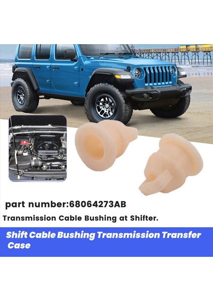 Jeep Wrangler Jk Mk Modelleri Için 2x Vardiya Kablo Burcuk Şanzıman Transfer Kılıfı 68064273AB (Yurt Dışından) indirimleri