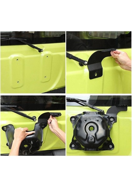 Araba Yedek Lastik Cb Anten Tutucu Suzuki Jimny Için Montaj Braketi 2019 2020 2021 (Yurt Dışından) fırsatları