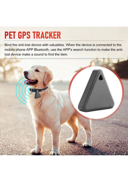 Pet Smart Mini Gps Tracker Pet Bulucu Anti-Lost Su Geçirmez Bluetooth Traiker Üçgen Çocuk Köpek Kedi Izleyici Siyah (Yurt Dışından) fırsatları