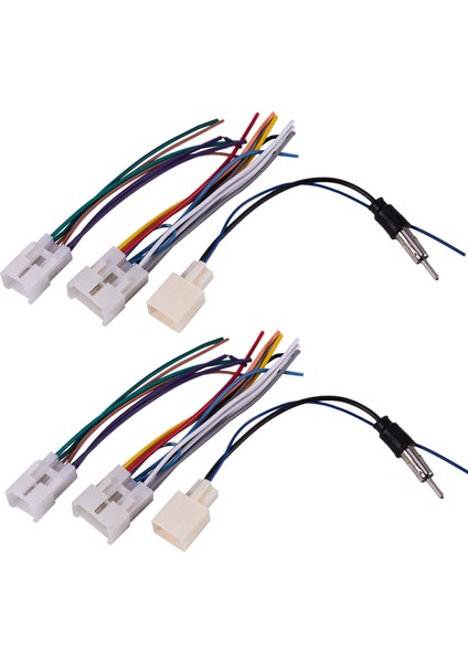 Anten Adaptör Kablosu ile Toyota Için 2x Araç Stereo CD DVD Kablo Demeti (Yurt Dışından)
