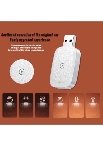 Kablosuz Carplay Android Otomatik Adaptörü Kablolu Carplay&#39 I Kablosuz&#39 A Yükseltmesi Kolay Mini Carplay Adaptörünü Tak ve Çalıştırın ve Oynatın (Yurt Dışından) fiyatları