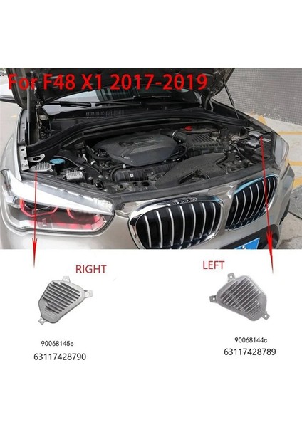 1paır Arar Far LED Modülü Drl Gündüz Bmw Için Işık Açısı Gözü Bmw X1 F48 F4963117428791 Sol 63117428792 Sağ (Yurt Dışından) fırsatları