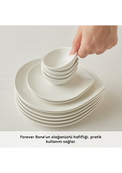 Forever Bone Solta 26 Parça 6 Kişilik Kahvaltı Takımı