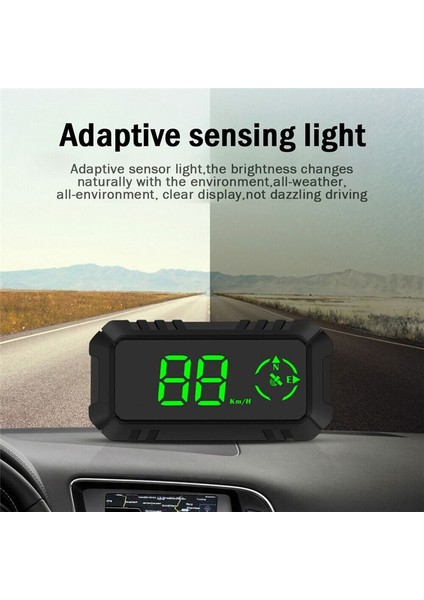 G7 Universal Car Hud Araba Gps Başlık Ekran Hız Kılavuzu Düz Metre Araç Malzemeleri (Yurt Dışından)