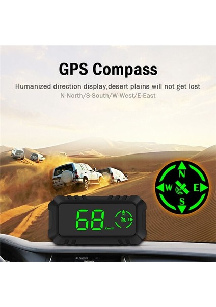 G7 Universal Car Hud Araba Gps Başlık Ekran Hız Kılavuzu Düz Metre Araç Malzemeleri (Yurt Dışından) fiyatları