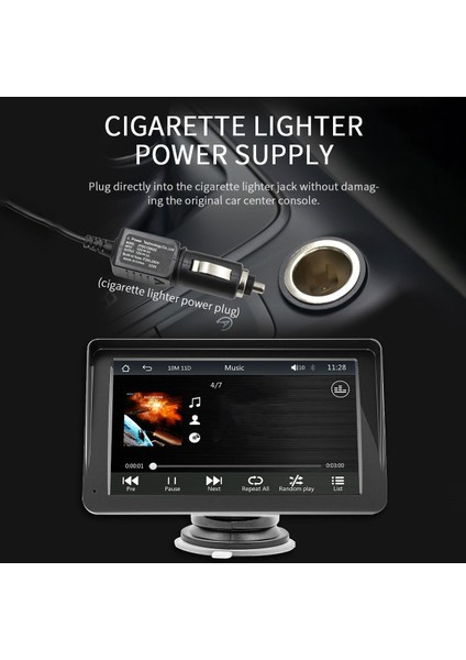 7 Inç Taşınabilir Kablosuz Carplay Ekran Carplay Mp5 Araba Mp5 Oyuncu Gps Universal Black (Yurt Dışından) fiyatları