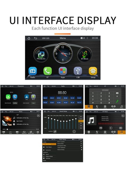7 Inç Taşınabilir Kablosuz Carplay Ekran Carplay Mp5 Araba Mp5 Oyuncu Gps Universal Black (Yurt Dışından) indirimleri
