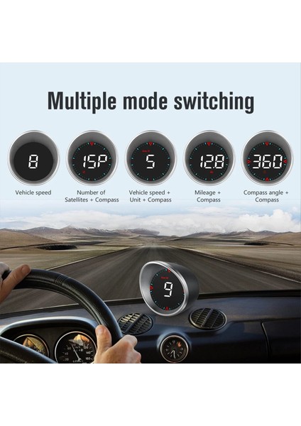 Araba Kafası Up Display Obd Çok Fonksiyonlu Ekran Hız Göstergesi Ekran Hız Kilometre Pusula Ekranı (Yurt Dışından) modelleri