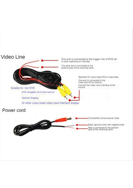Arka Görüntü Kamera Geniş Derece 4 3 Inç Tft LCD Ekran Veya Monitör Su Geçirmez Gece Görüşü Yedeklemeyi Monitör Kamerası (Yurt Dışından)