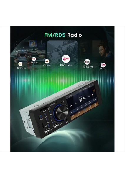 Carplay Android Auto ile Araba Stereo Tek Din 4 Inç Dokunmatik Ekran Mp5 Oynatıcı Bluetooth Fm Ayna Bağlantı Yedek Kamera (Yurt Dışından) fiyatları